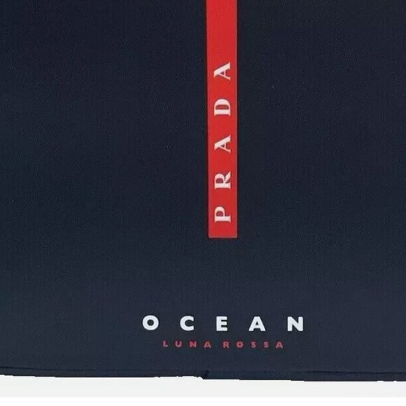 Prada Luna Rossa Ocean Pouch Charcoal Black Travel Toiletry Bag & Dust Bag NEW - Picture 2 of 7